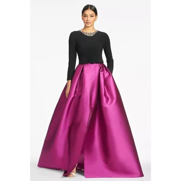 Sachin + Babi Dresses & Skirts - SACHIN & BABI Desdemona Crystal Gown Fuchsia Black size 2